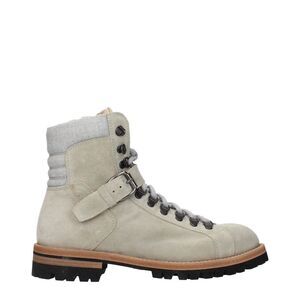 Eleventy Beige Leather Ankle Men's Boots